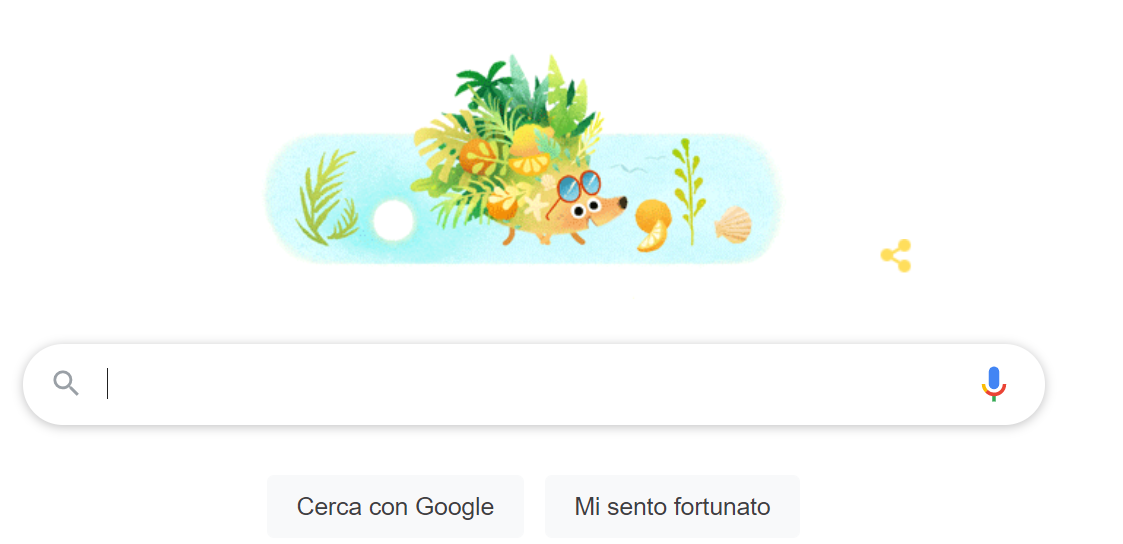 Il doodle di Google del 21 giugno 2021 è dedicato all’estate