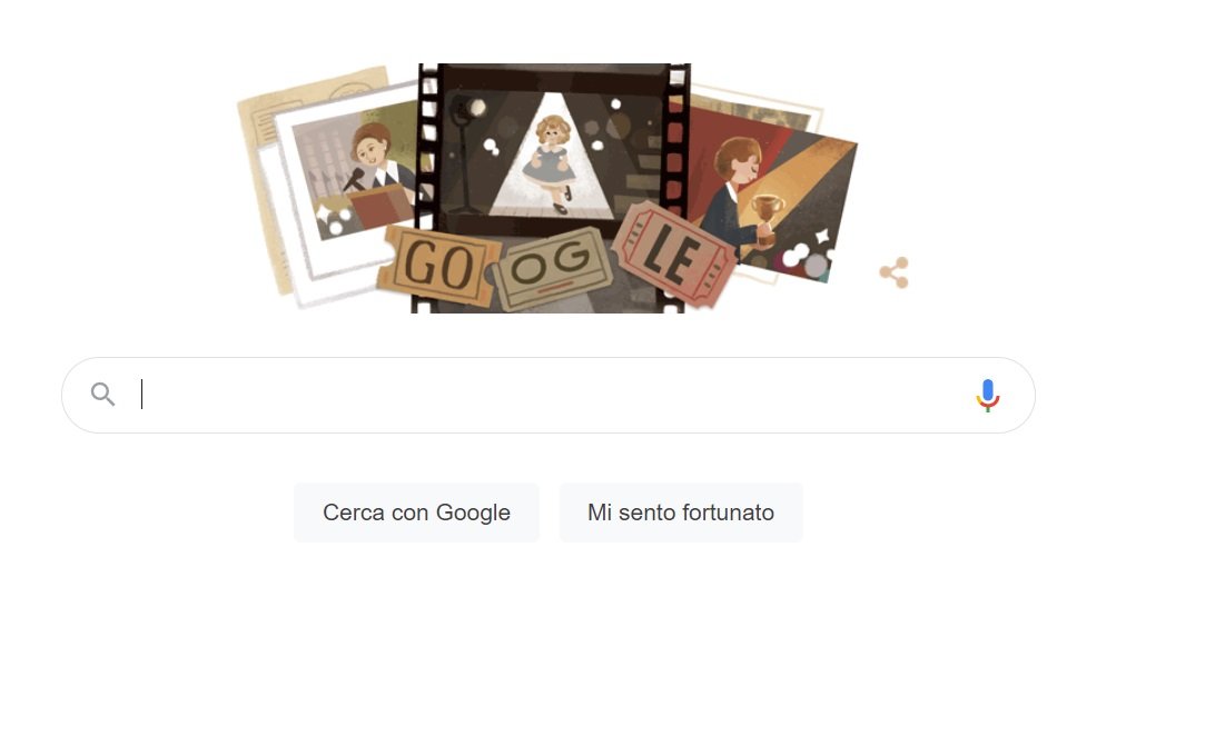 Il Doodle di Google il 9 giugno 2021 è dedicato a Shirley Temple