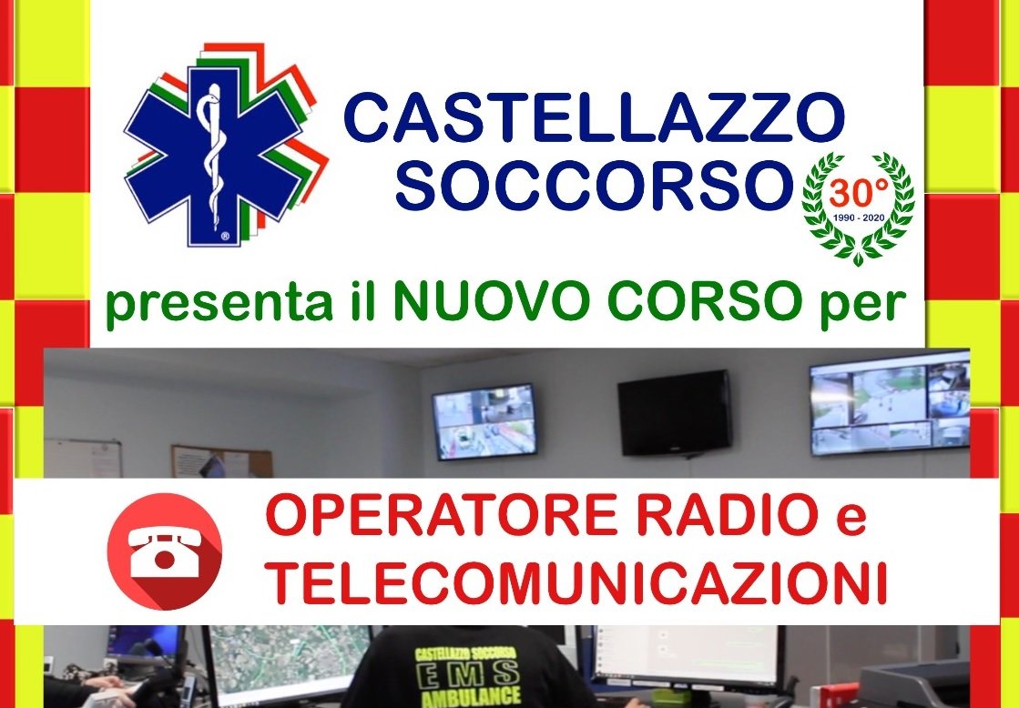 Nuovo corso di Castellazzo Soccorso per operatori radio e telecomunicazioni