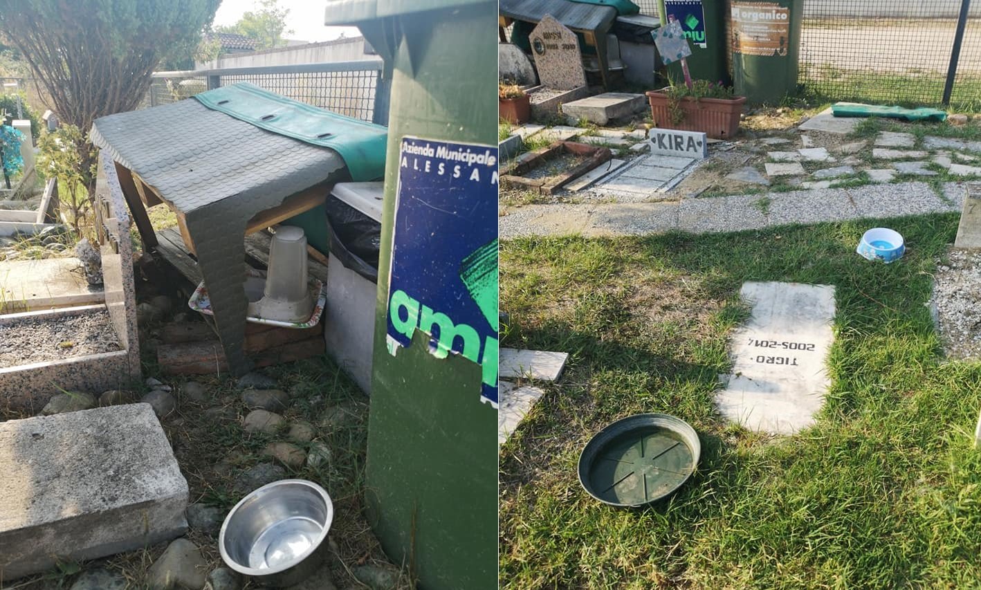 Ancora atti vandalici al cimiterino degli animali di Alessandria