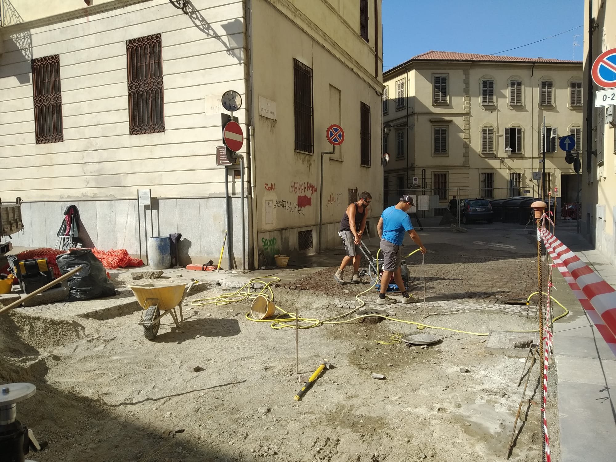 A Casale proseguono i lavori in via Mameli: le nuove modifiche alla viabilità da mercoledì