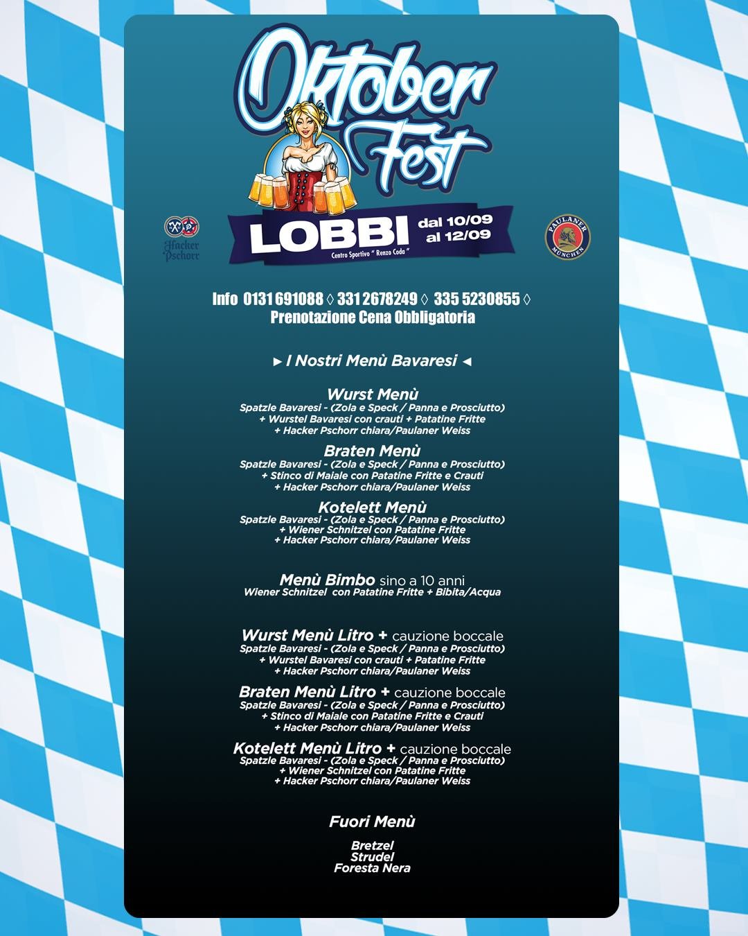 Dal 10 al 12 settembre Lobbi si trasforma in una piccola Monaco con l’Oktoberfest