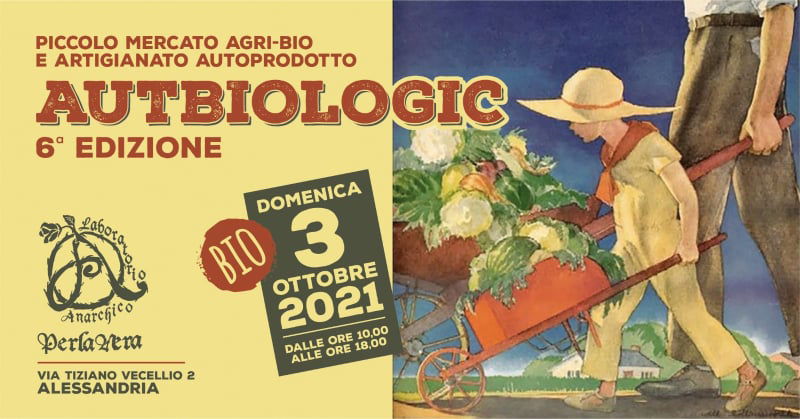 Il 3 ottobre al Laboratorio PerlaNera mercato dell’agri-bio e artigianato autoprodotto