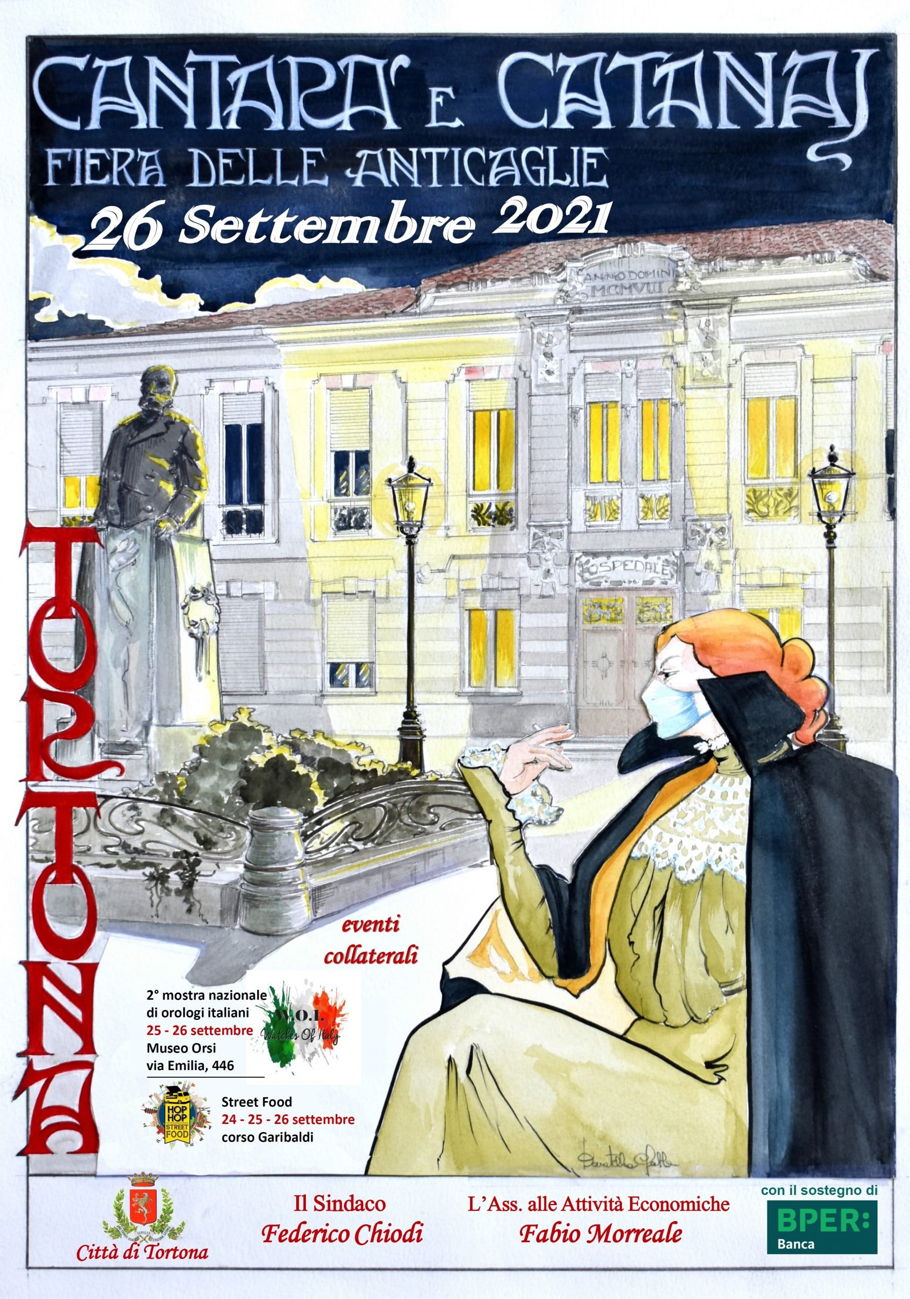 A Tortona il 26 settembre la fiera di antiquariato e modernariato “Cantarà & Catanaj”