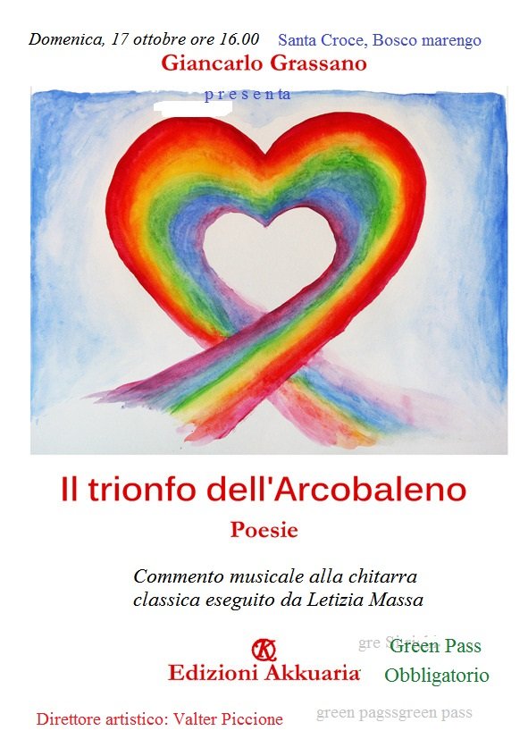 Il trionfo dell’arcobaleno: presentazione della raccolta di poesie di Giancarlo Grassano