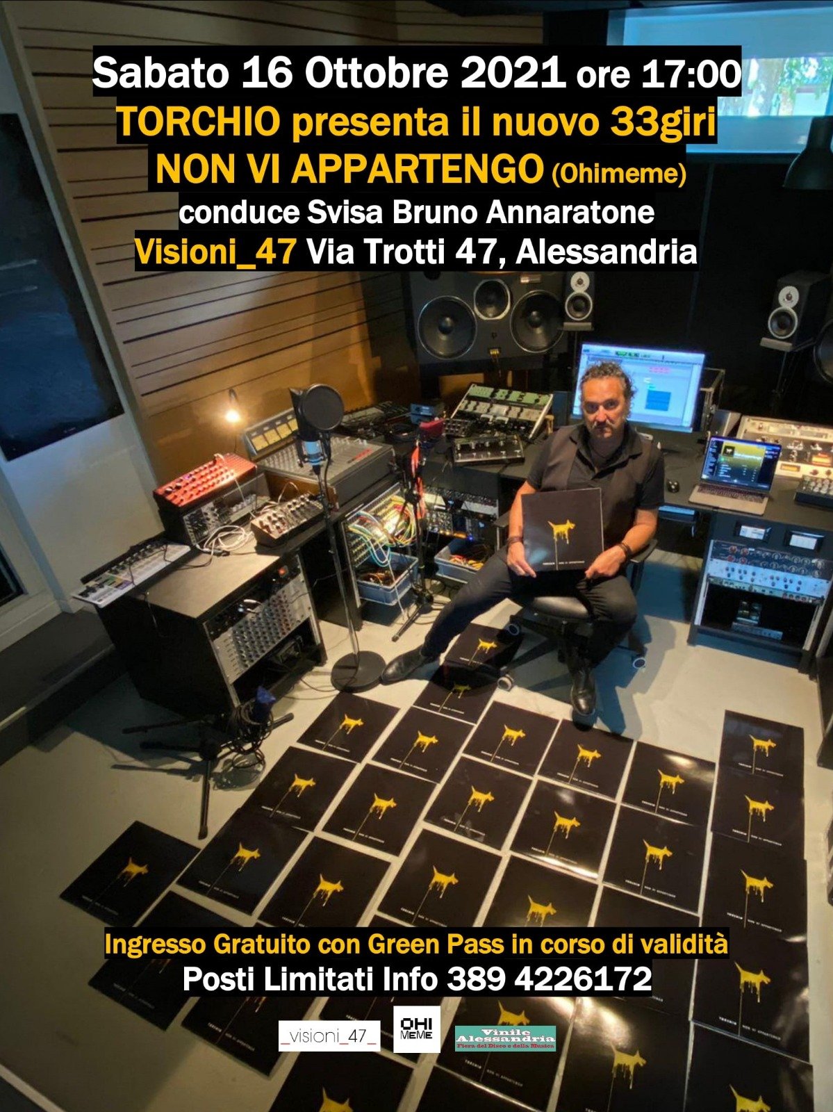 Massimo Torchio presenta il nuovo disco “Non vi appartengo”