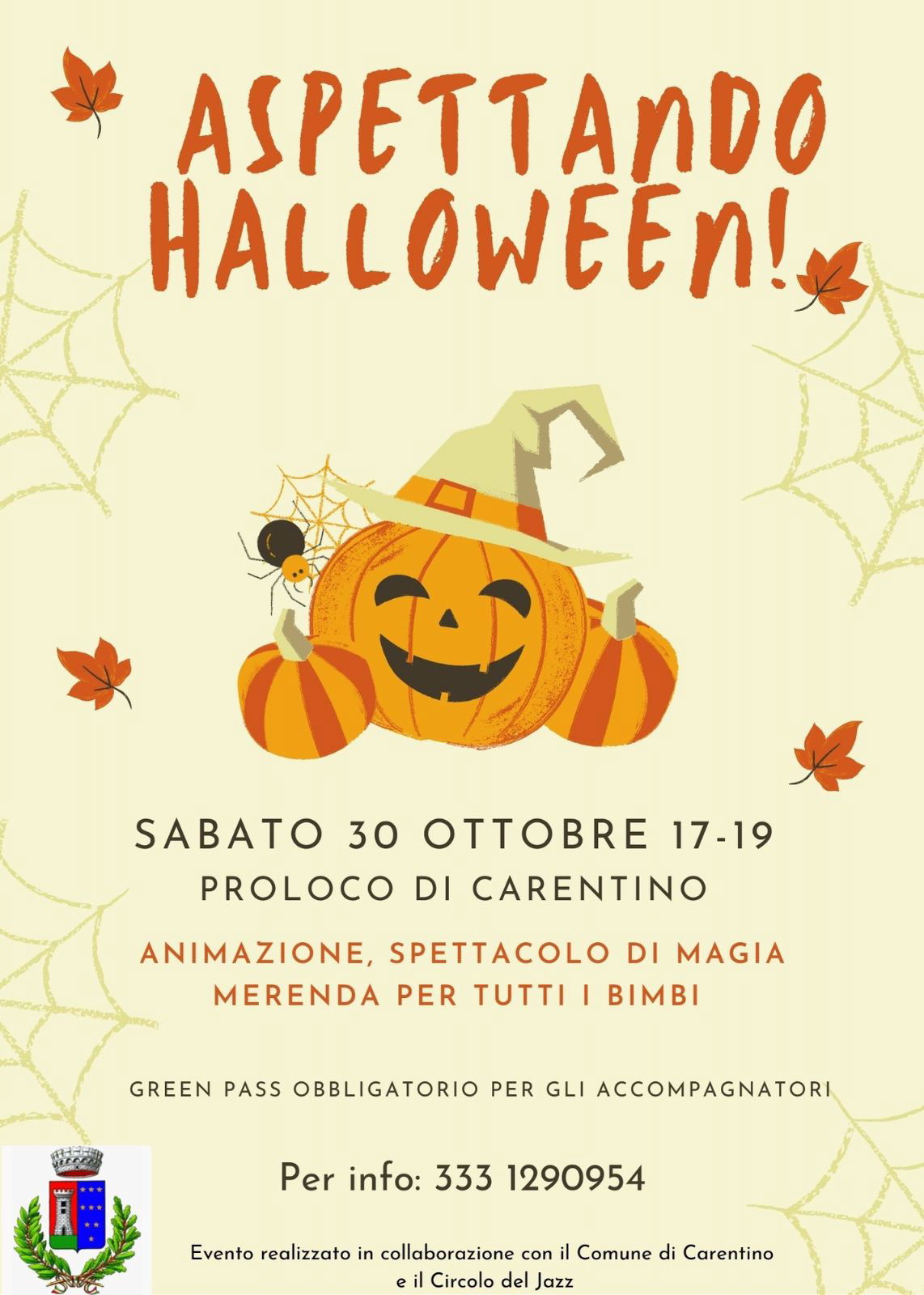 Il 30 ottobre si aspetta Halloween a Carentino