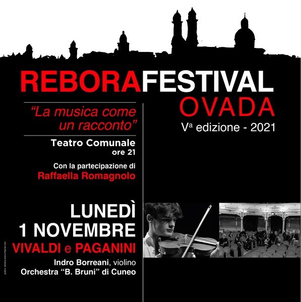 Rebora Festival: il 1°novembre la musica di Vivaldi e Paganini al Teatro Comunale di Ovada