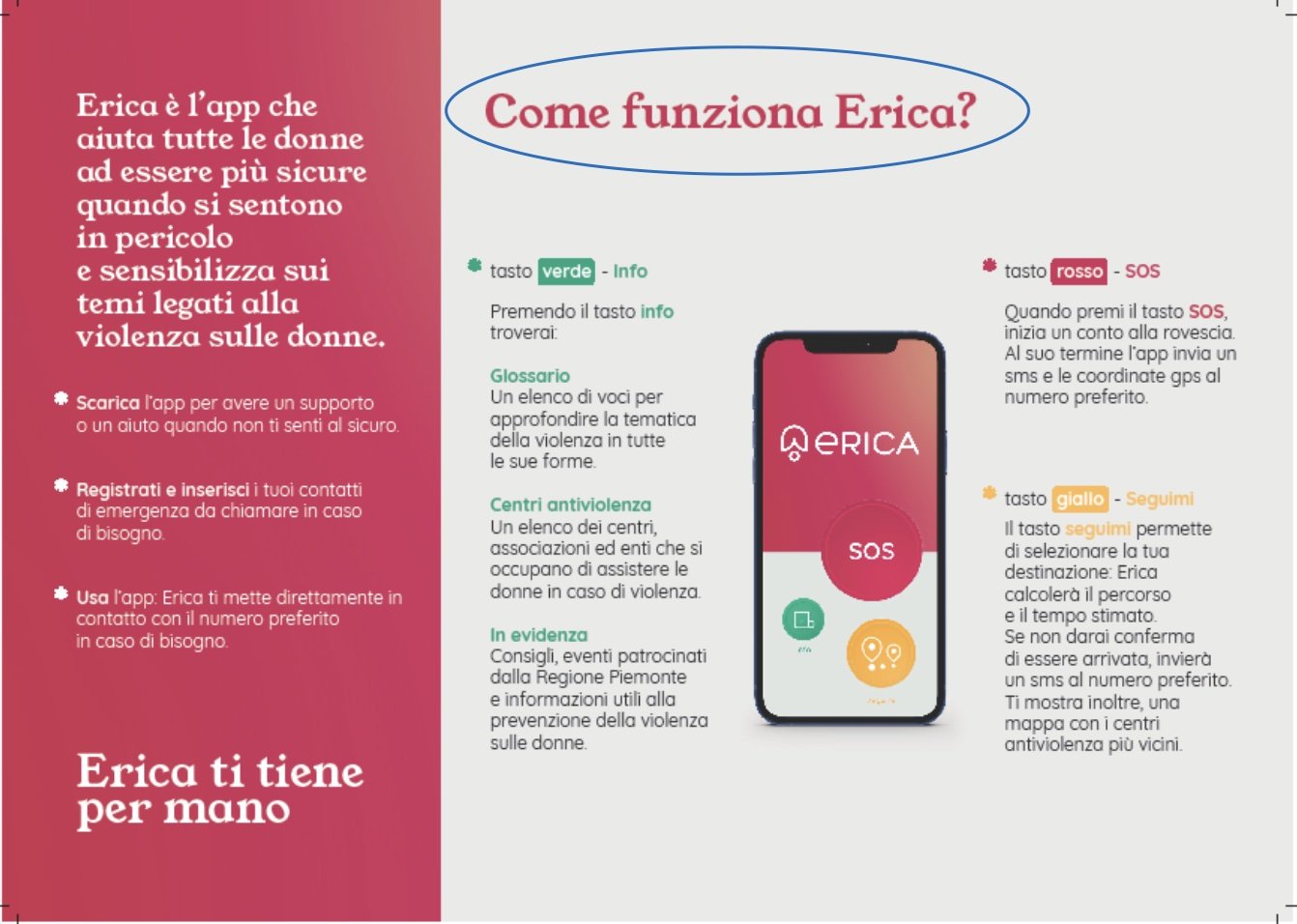 “Erica” l’app della Regione Piemonte per aiutare le donne vittime di violenza