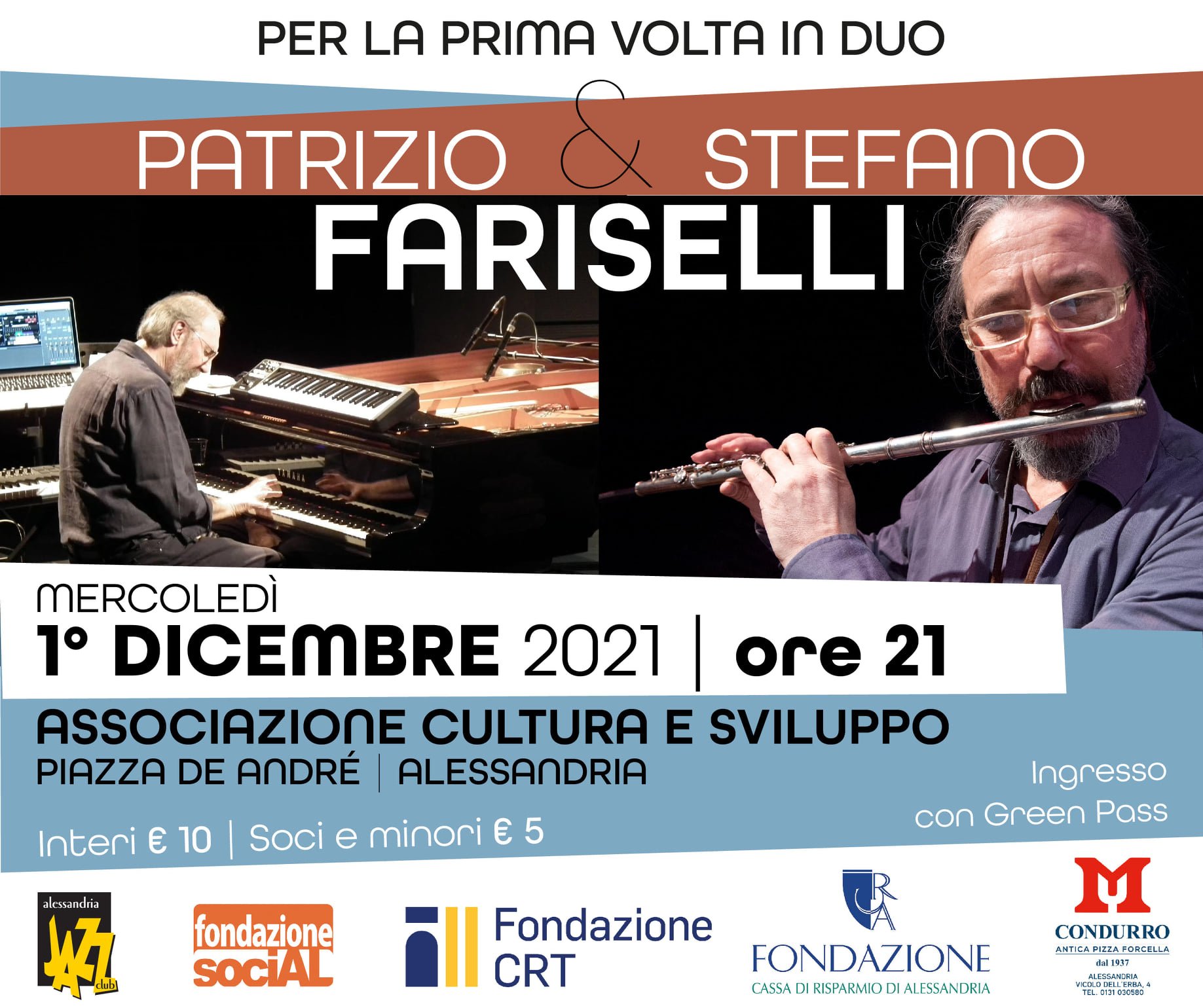 Patrizio e Stefano Fariselli live all’Associazione Cultura e Sviluppo