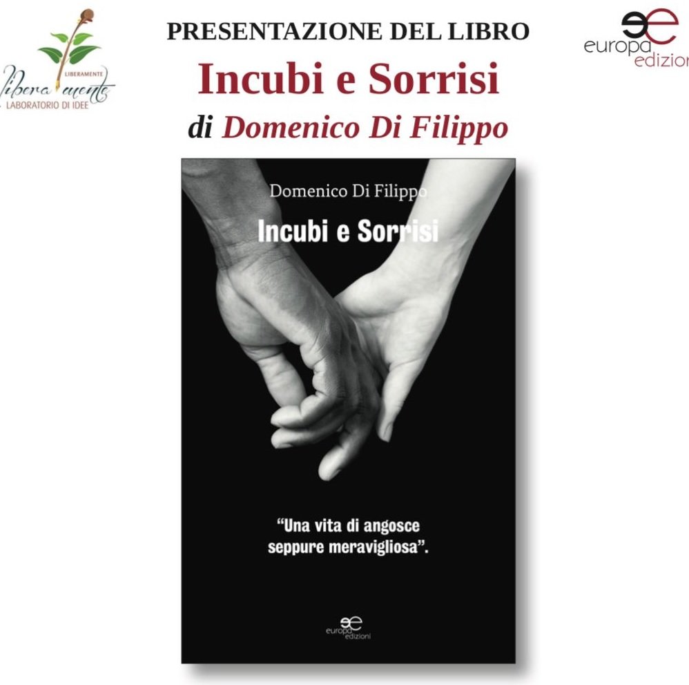 Il 6 novembre Domenico Di Filippo presenta “Incubi e Sorrisi”