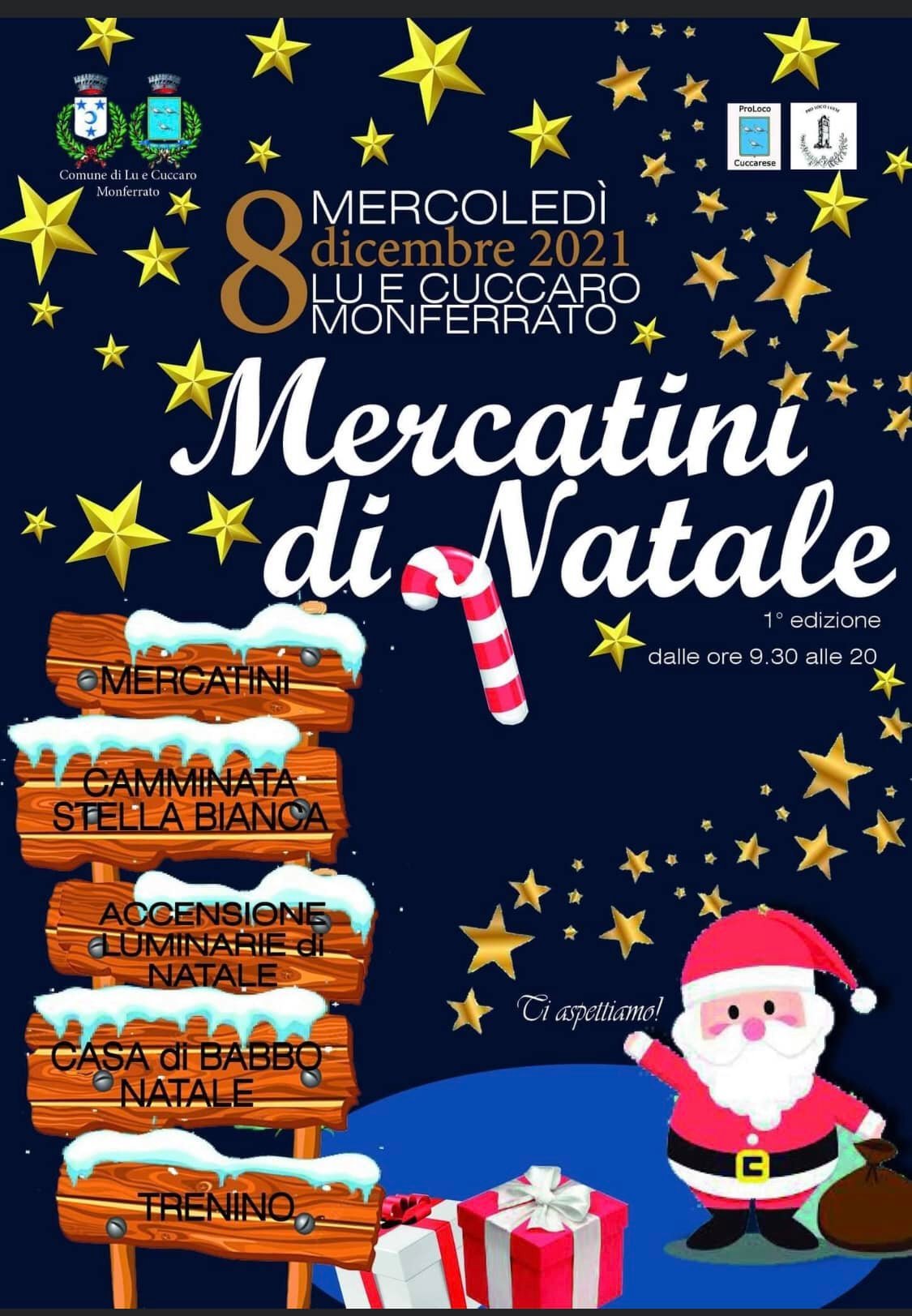 L’8 dicembre mercatino di Natale ed eventi natalizi a Lu e Cuccaro Monferrato