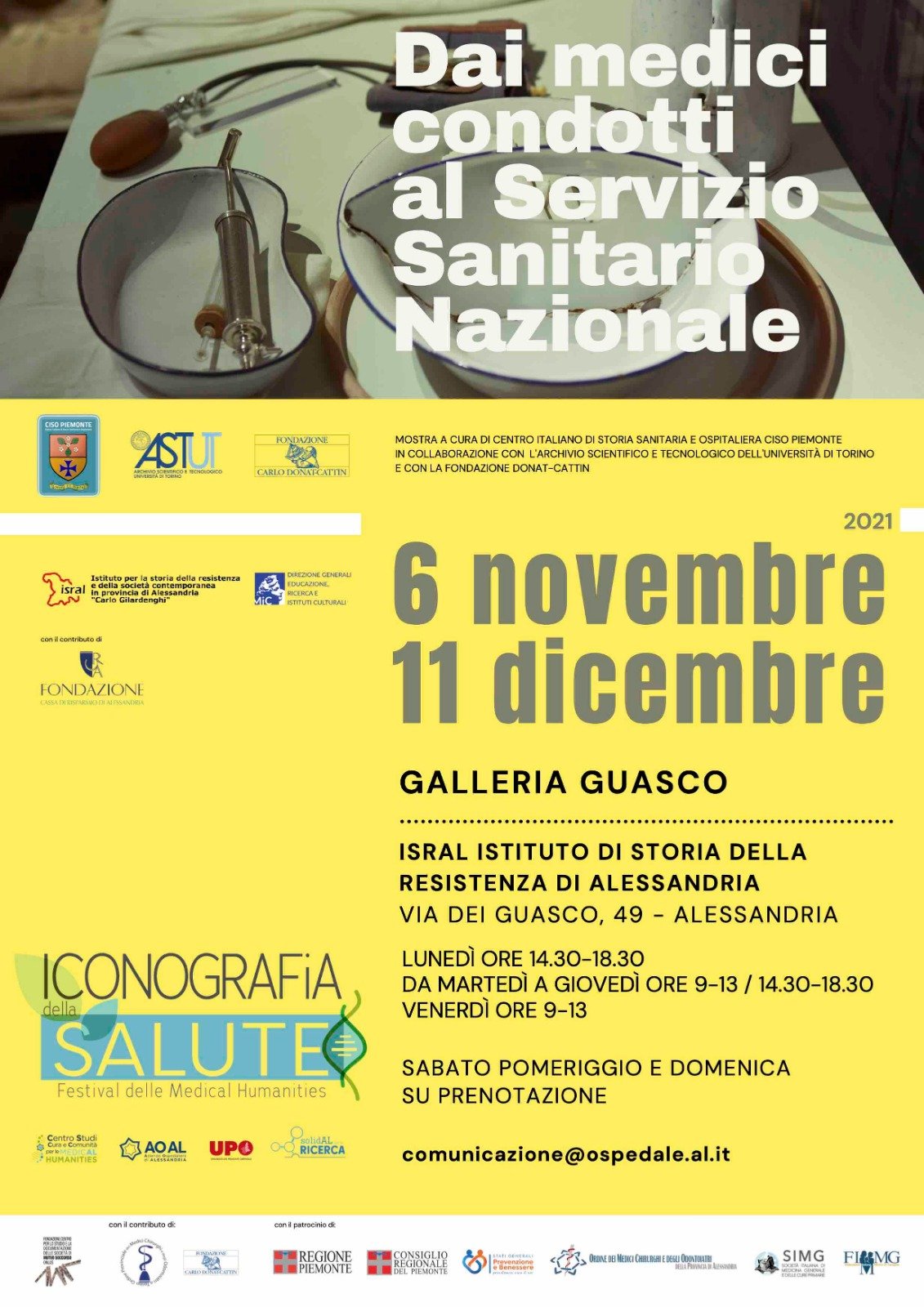 Dal 6 novembre all’11 dicembre la mostra “Dai Medici condotti al Servizio Sanitario Nazionale”