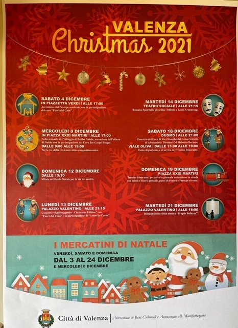 Valenza Christmas 2021: gli eventi di Natale nella città dell’oro