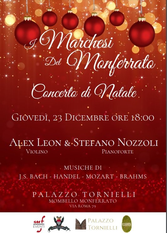 Il 23 dicembre a Mombello il Concerto di Natale dei Marchesi del Monferrato