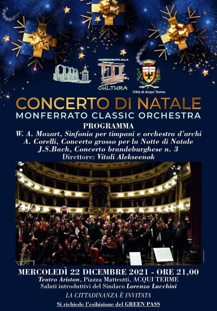 [ANNULLATO] Il 22 dicembre Concerto di Natale ad Acqui Terme
