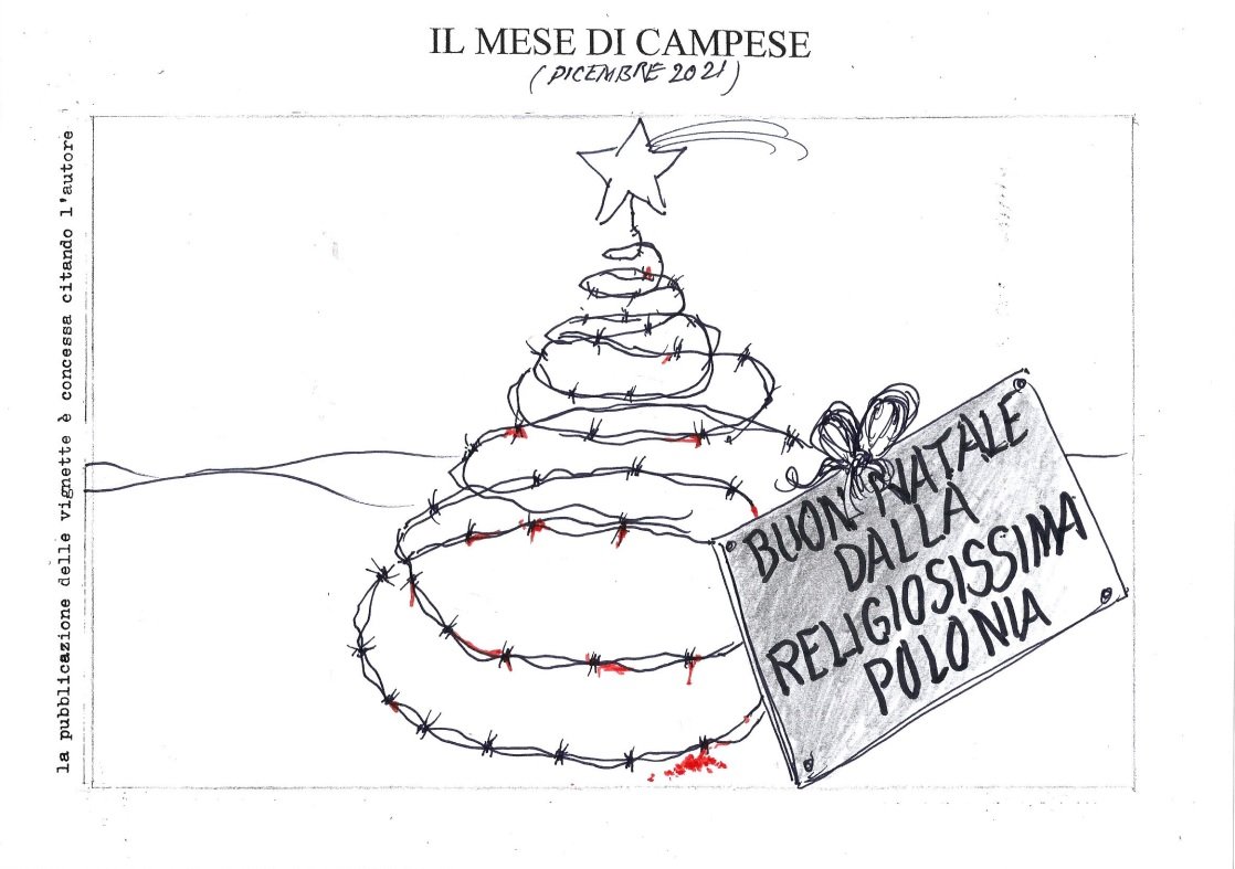Le vignette di dicembre firmate dall’artista Ezio Campese