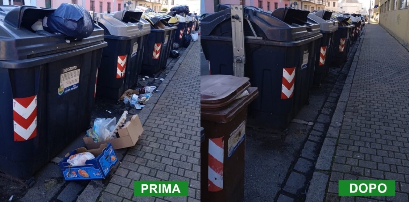 Nuovo servizio raccolta rifiuti fuori cassonetto ad Alessandria, Amag Ambiente: “Ottimi risultati”