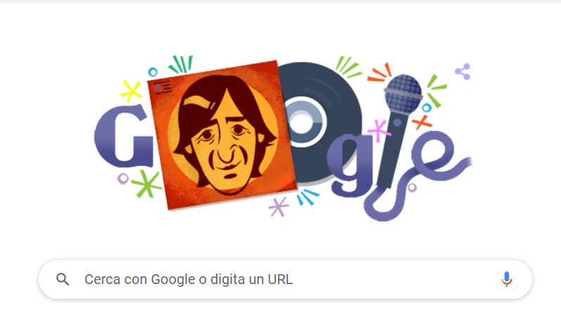 Google celebra Giorgio Gaber con un doodle speciale