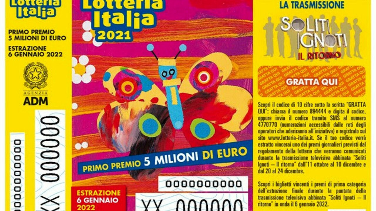 Lotteria Italia: nessun tagliando venduto in provincia di Alessandria. L’elenco dei biglietti vincenti