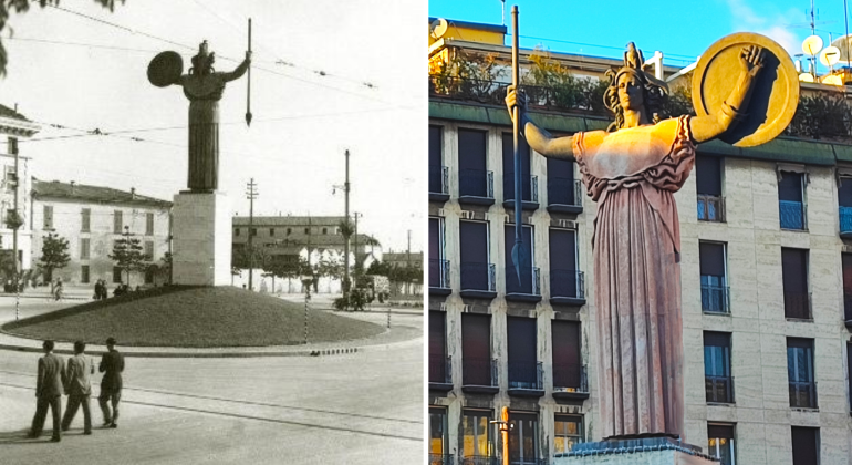 Statua della Minerva: simbolo di Pavia da 83 anni