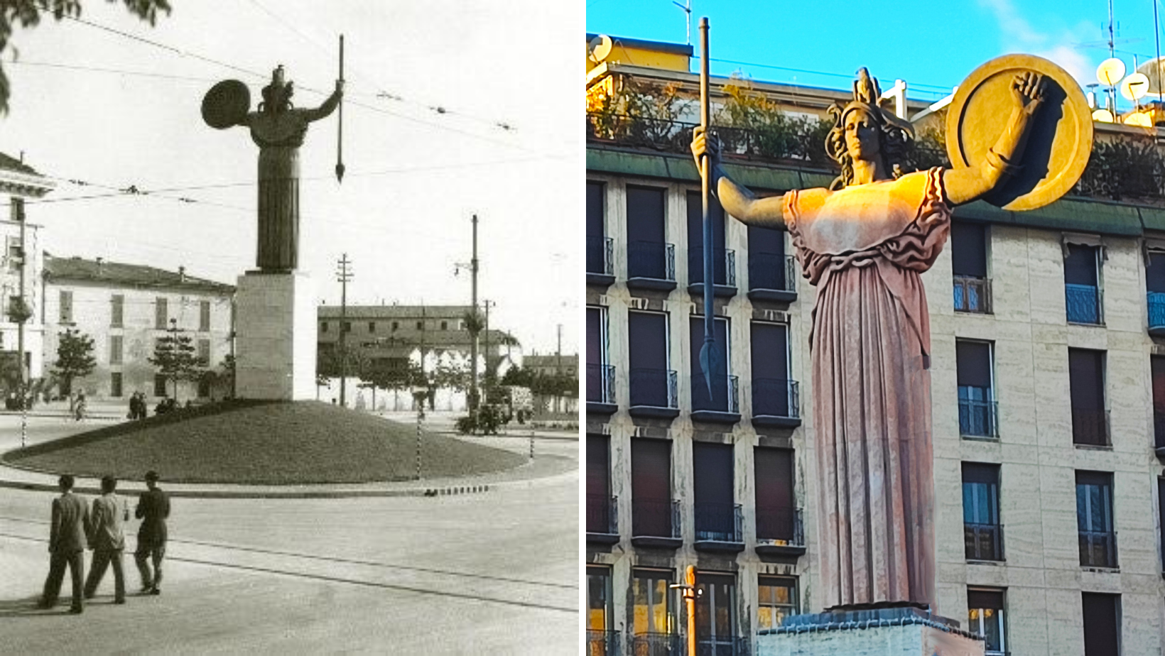 Statua della Minerva: simbolo di Pavia da 83 anni