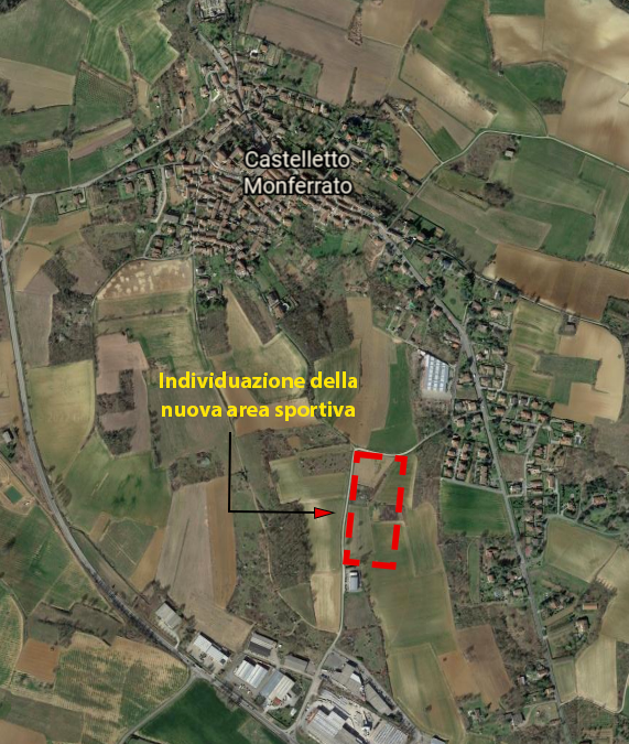 Castelletto Monferrato: individuata l’area per il nuovo impianto sportivo