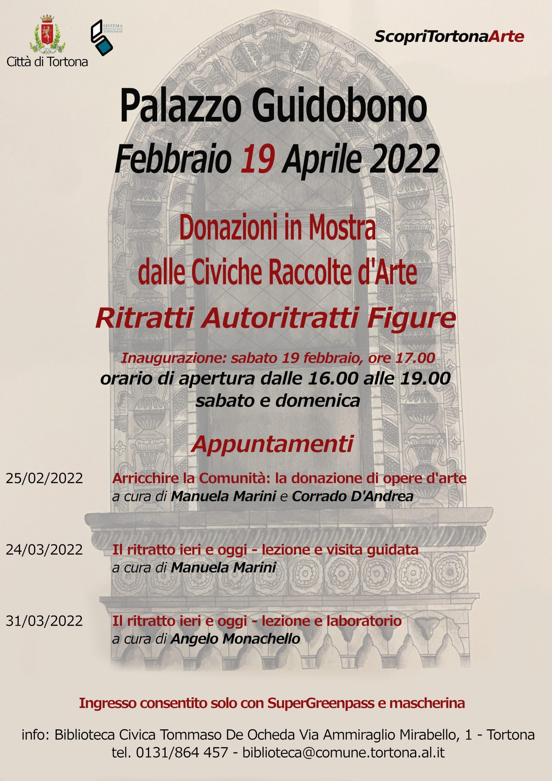Dal 19 febbraio “Ritratti, autoritratti, figure: donazioni in mostra a Palazzo Guidobono”