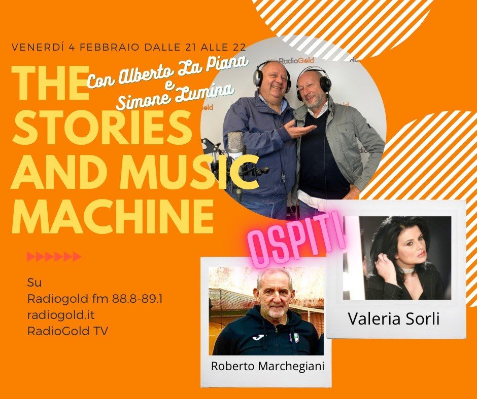 Venerdì torna The Stories and Music Machine: tra tv, tennis e musica