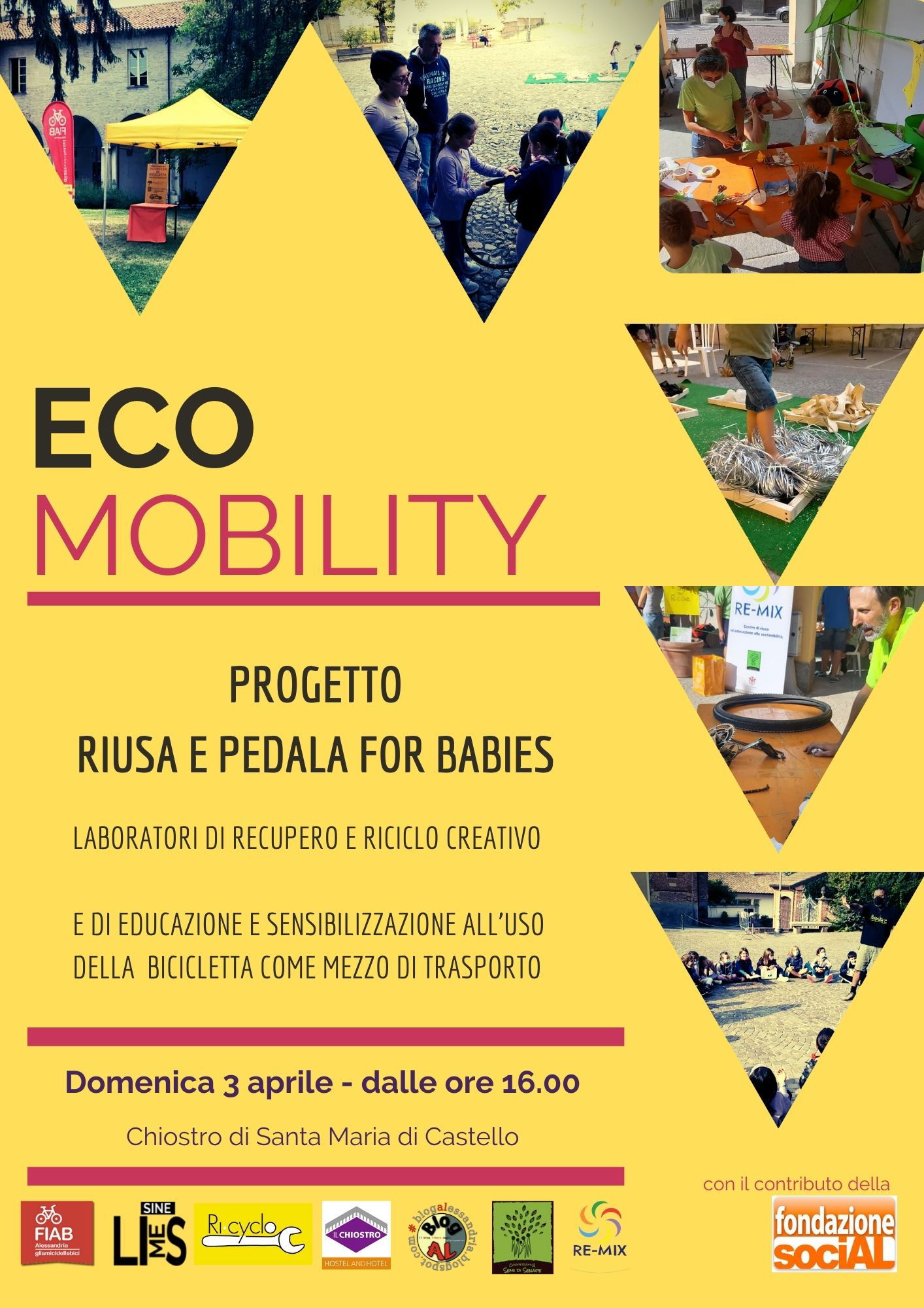 Il 3 aprile EcoMobility e Bicimparando ad Alessandria