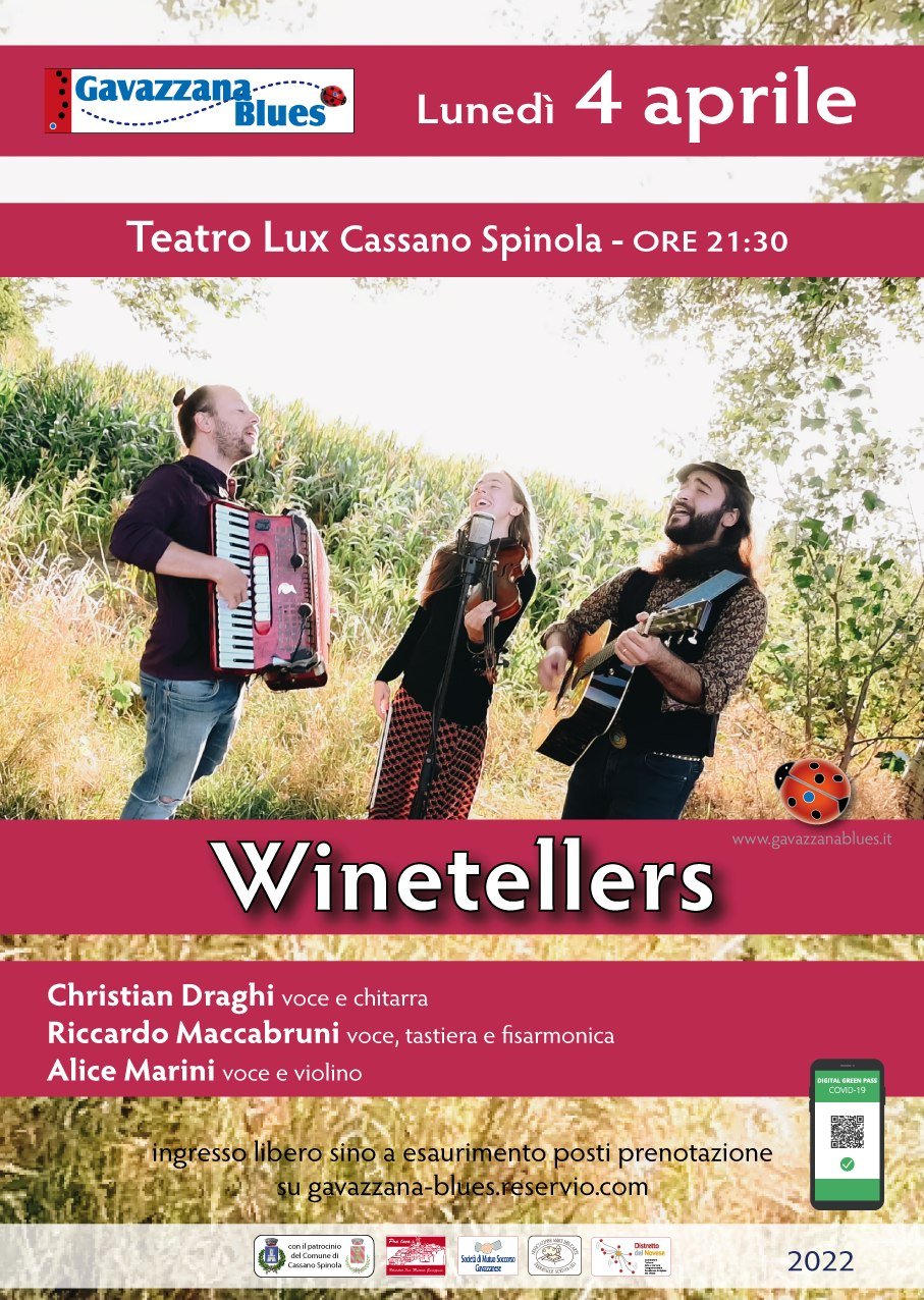 I Winetellers live al Teatro Lux di Cassano Spinola