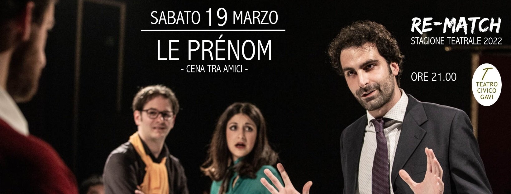 “Le Prénom-Cena tra amici” al Teatro Civico di Gavi