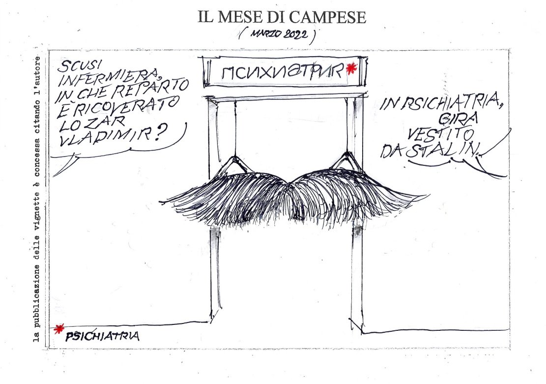 Le vignette di marzo firmate dall’artista Ezio Campese