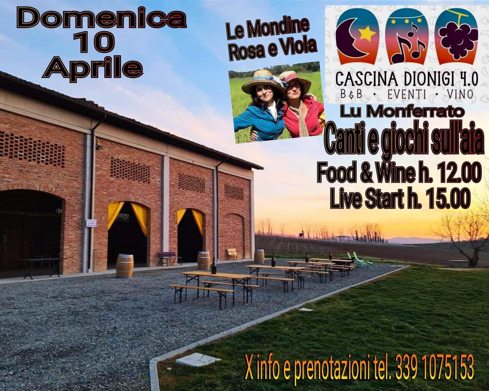 Domenica 10 aprile canti e giochi sull’aia a Cascina Dionigi 4.0