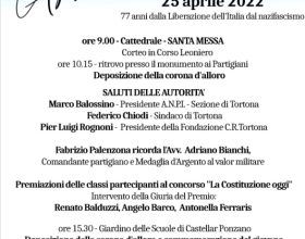 25 Aprile: il programma delle celebrazioni a Tortona