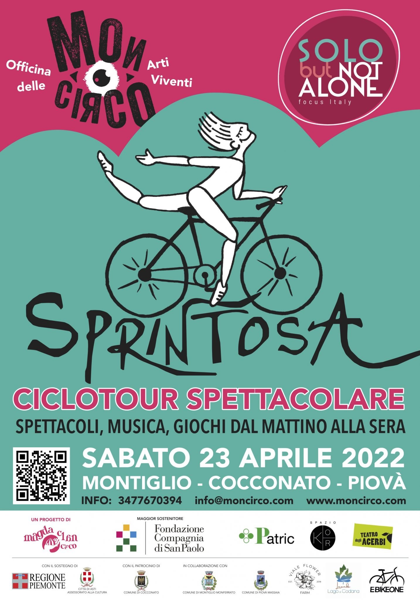 “Sprintosa”, ciclotour spettacolare per le colline del Monferrato