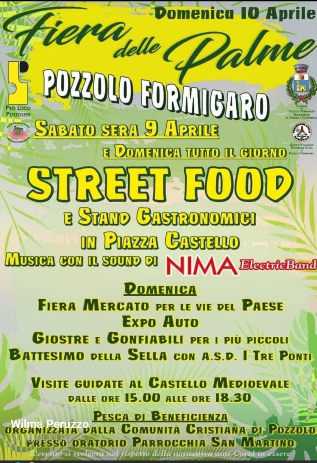 Il 9 e 10 aprile Fiera delle Palme e Street Food a Pozzolo Formigaro