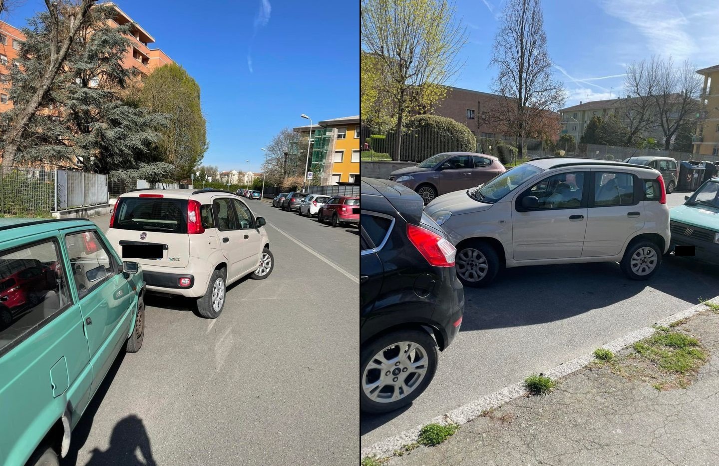 Continuano i fenomeni di parcheggio selvaggio ad Alessandria: in via Galimberti auto in mezzo alla strada