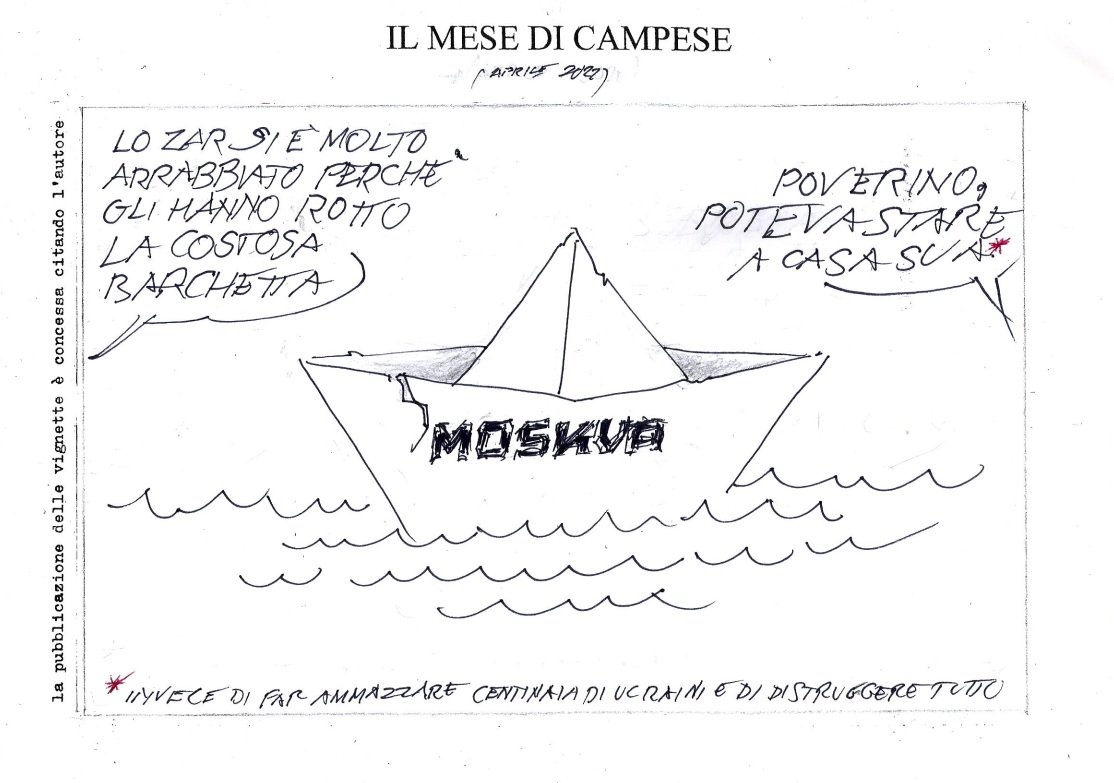 Le vignette di aprile firmate dall’artista Ezio Campese