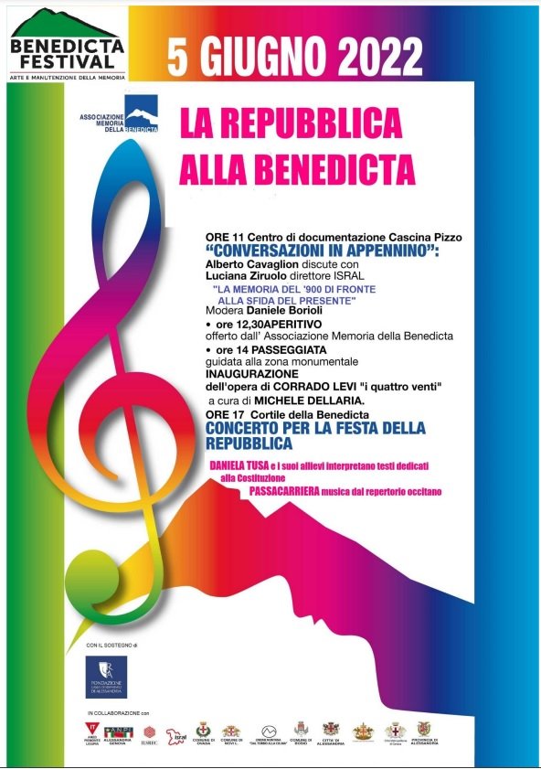 Domenica 5 giugno “Concerto della Repubblica” alla Benedicta