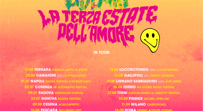 Cosmo on tour: annunciate le prime date del tour estivo