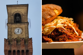Cucine a quattro ruote sotto la Torre Civica per Stradella Street Food