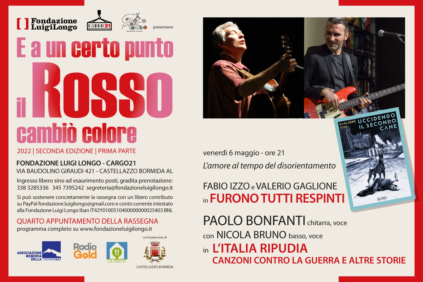 Il 6 maggio alla Fondazione Longo Paolo Bonfanti e Nicola Bruno in “L’Italia Ripudia”