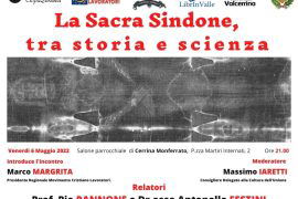 Il 6 maggio a Cerrina l’incontro “La sacra sindone, tra storia e scienza”