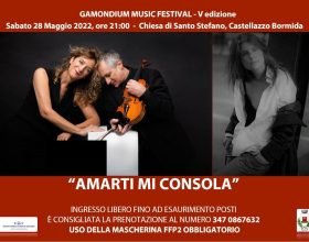 “Amarti mi consola” inaugura il Gamondium Music Festival