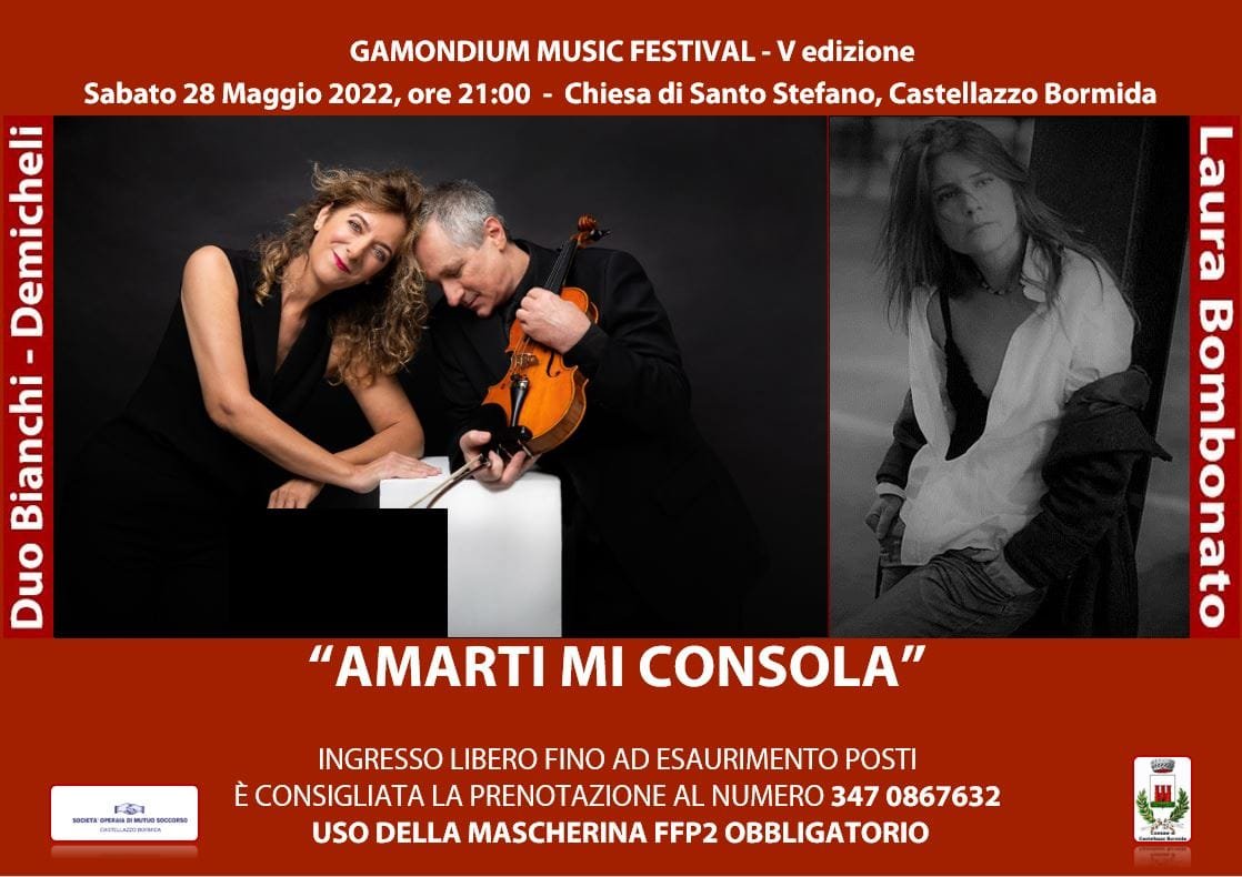 “Amarti mi consola” inaugura il Gamondium Music Festival