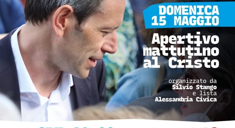 Elezioni: il 15 aprile aperitivo al quartiere Cristo con Giorgio Abonante promosso da Alessandria Civica