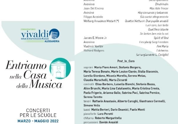 Il 25 maggio i Prof_in_Coro in concerto all’Auditorium Pittaluga di Alessandria