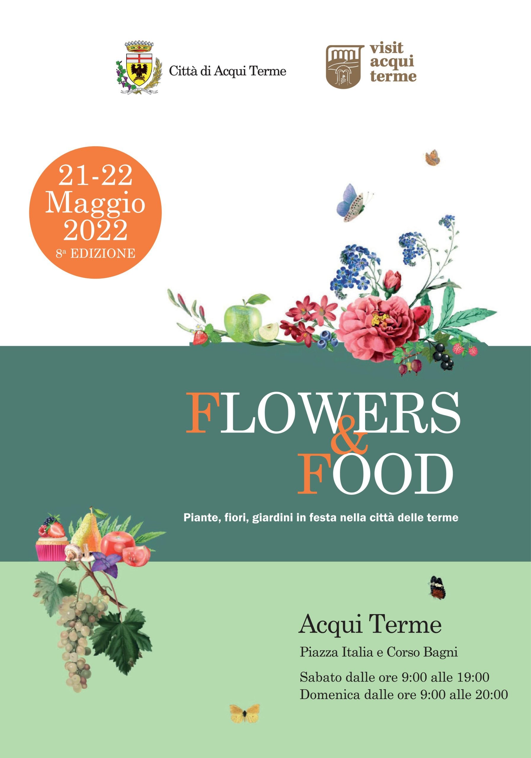 Il 21 e 22 maggio “Flowers & Food” ad Acqui Terme