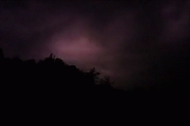 La “tempesta” di fulmini nel Gaviese prima del temporale